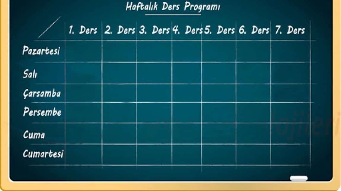 2024-2025 Eğitim Öğretim Yılı Haftalık Ders Programları